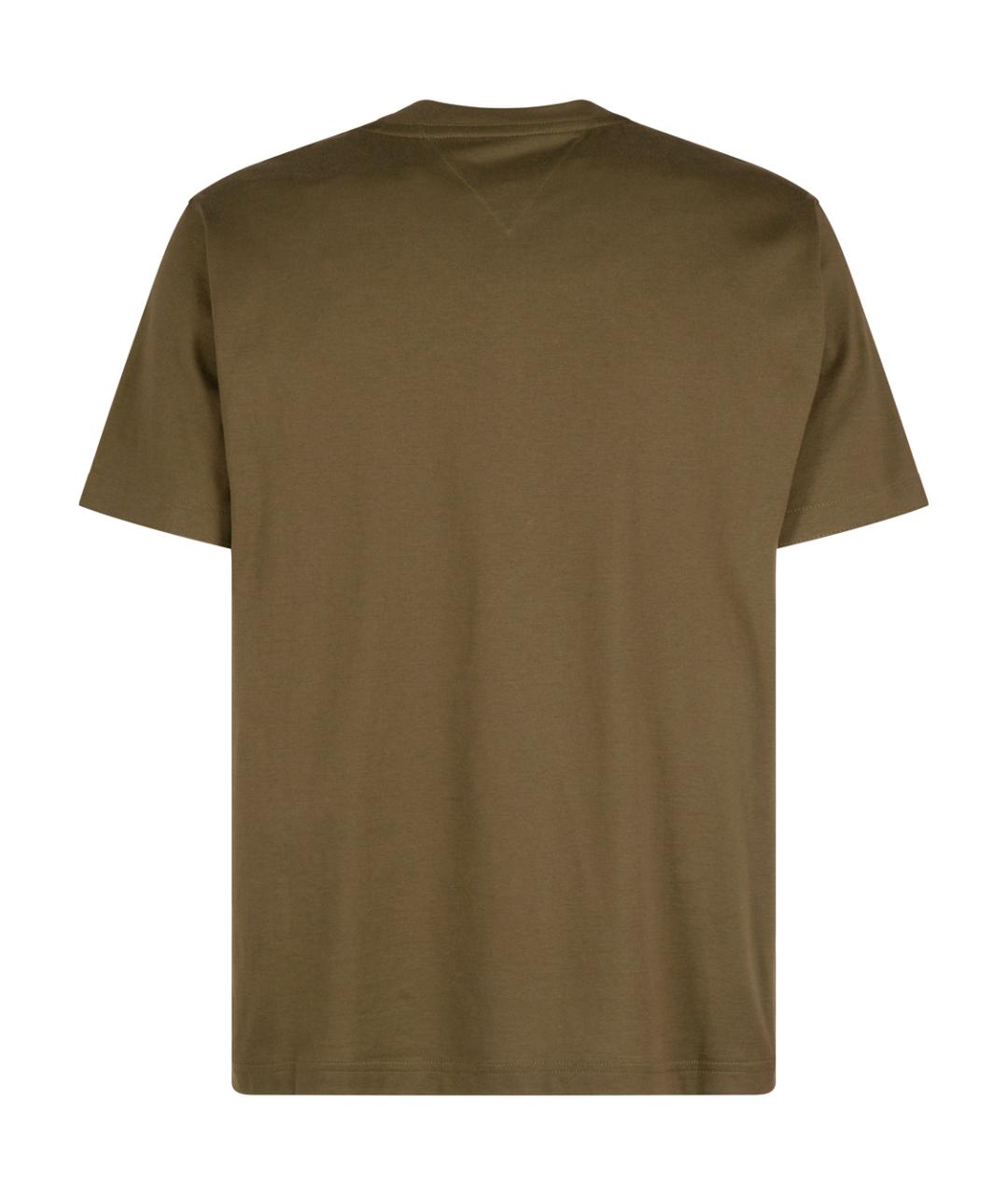 BOTTEGA VENETA Хаки хлопковая футболка, фото 2