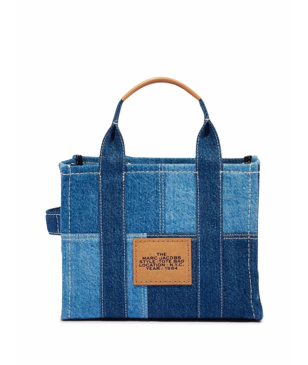 MARC JACOBS Синяя хлопковая сумка тоут, фото 2