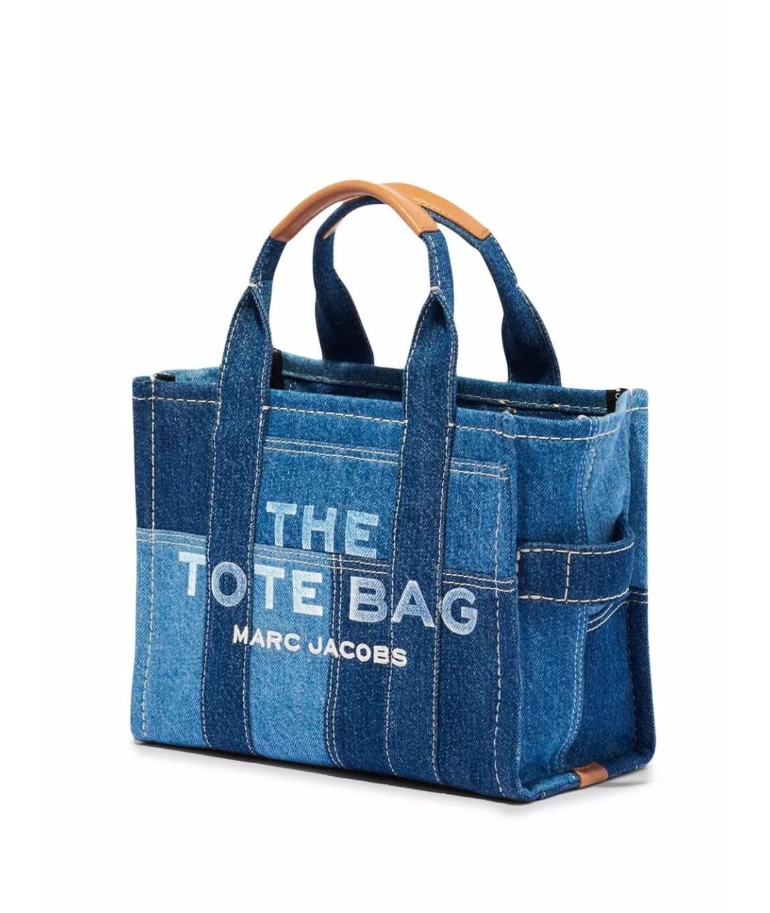 MARC JACOBS Синяя хлопковая сумка тоут, фото 3