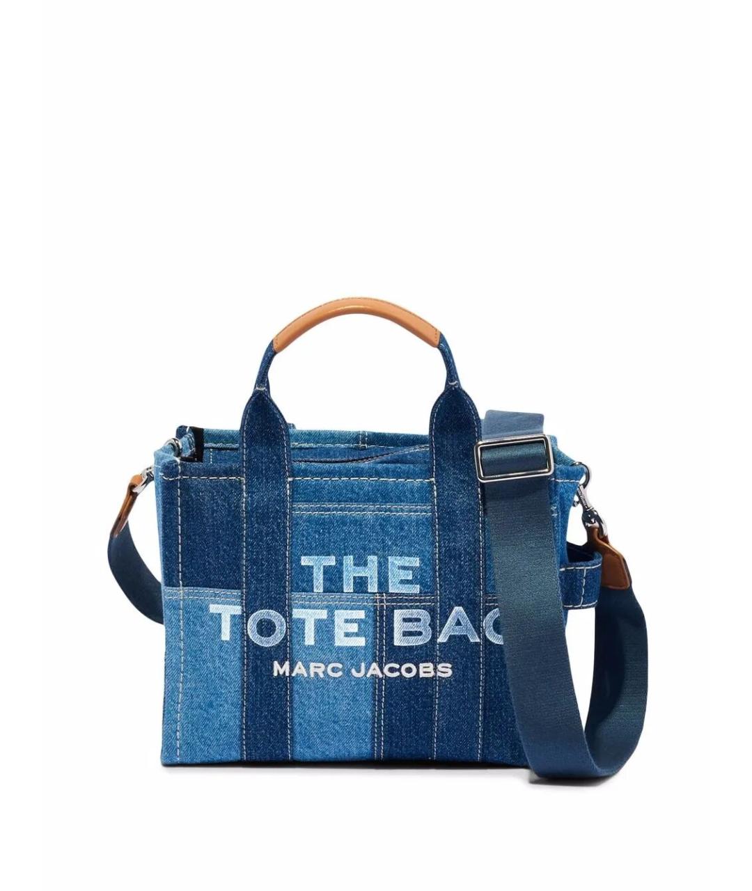 MARC JACOBS Синяя хлопковая сумка тоут, фото 1