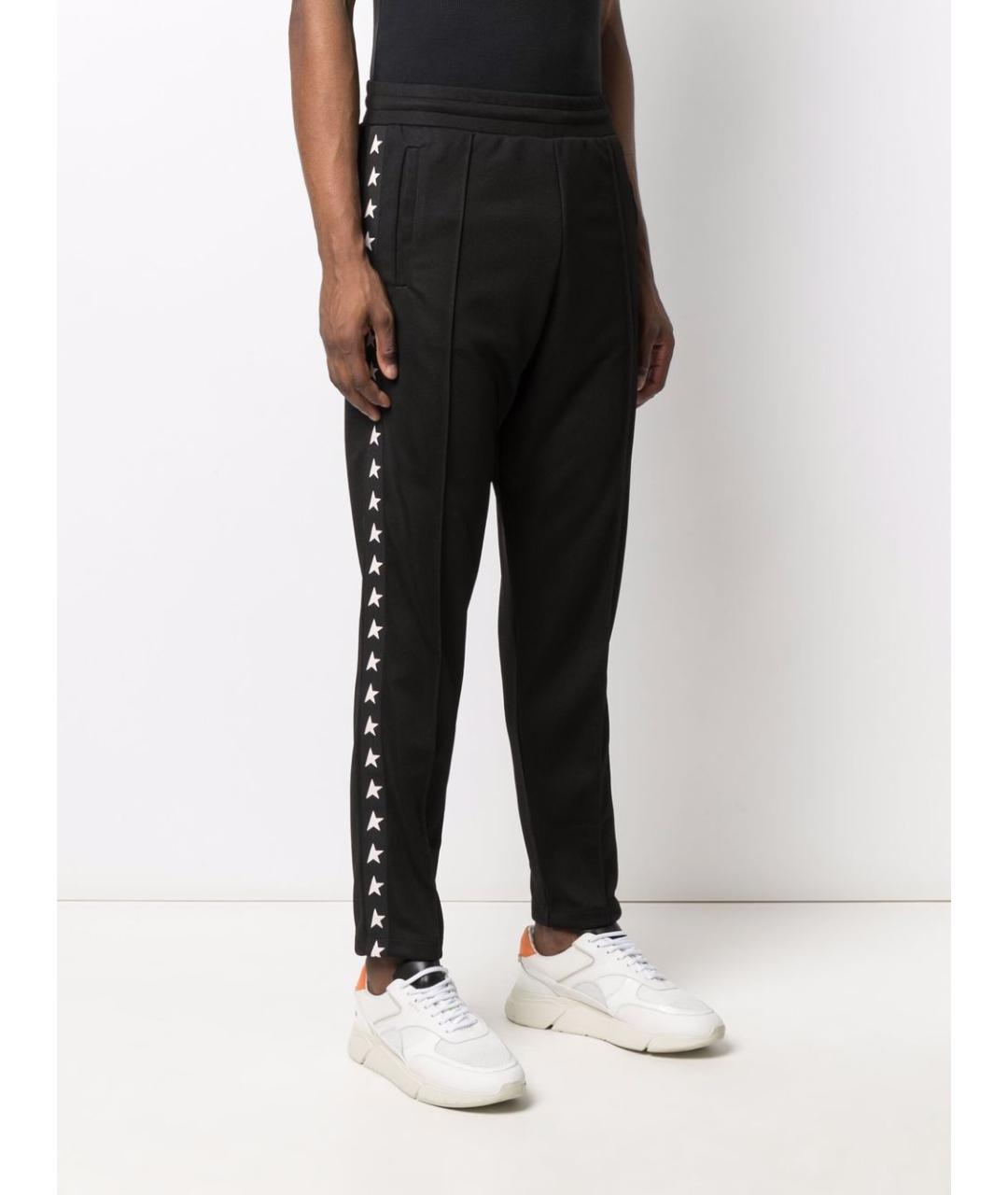 GOLDEN GOOSE DELUXE BRAND Черные полиэстеровые повседневные брюки, фото 4