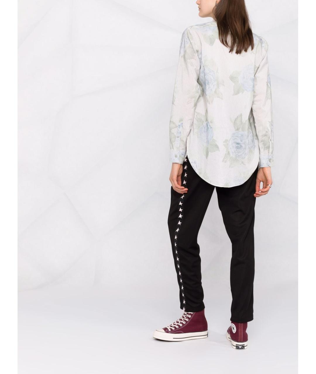 GOLDEN GOOSE DELUXE BRAND Черные полиэстеровые прямые брюки, фото 4