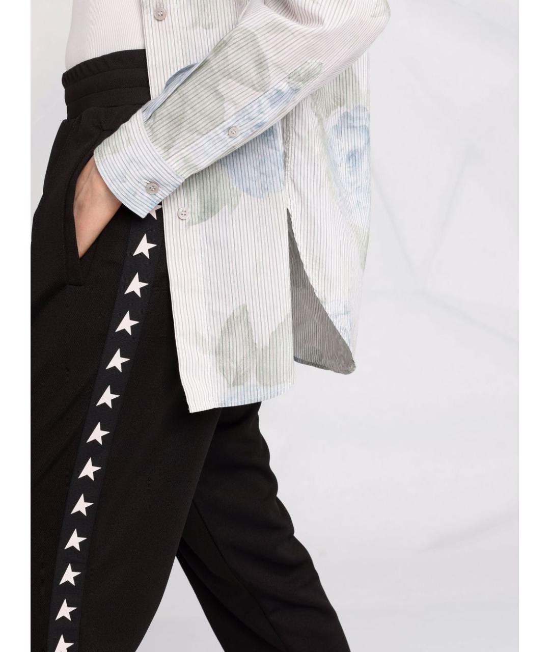 GOLDEN GOOSE DELUXE BRAND Черные полиэстеровые прямые брюки, фото 2