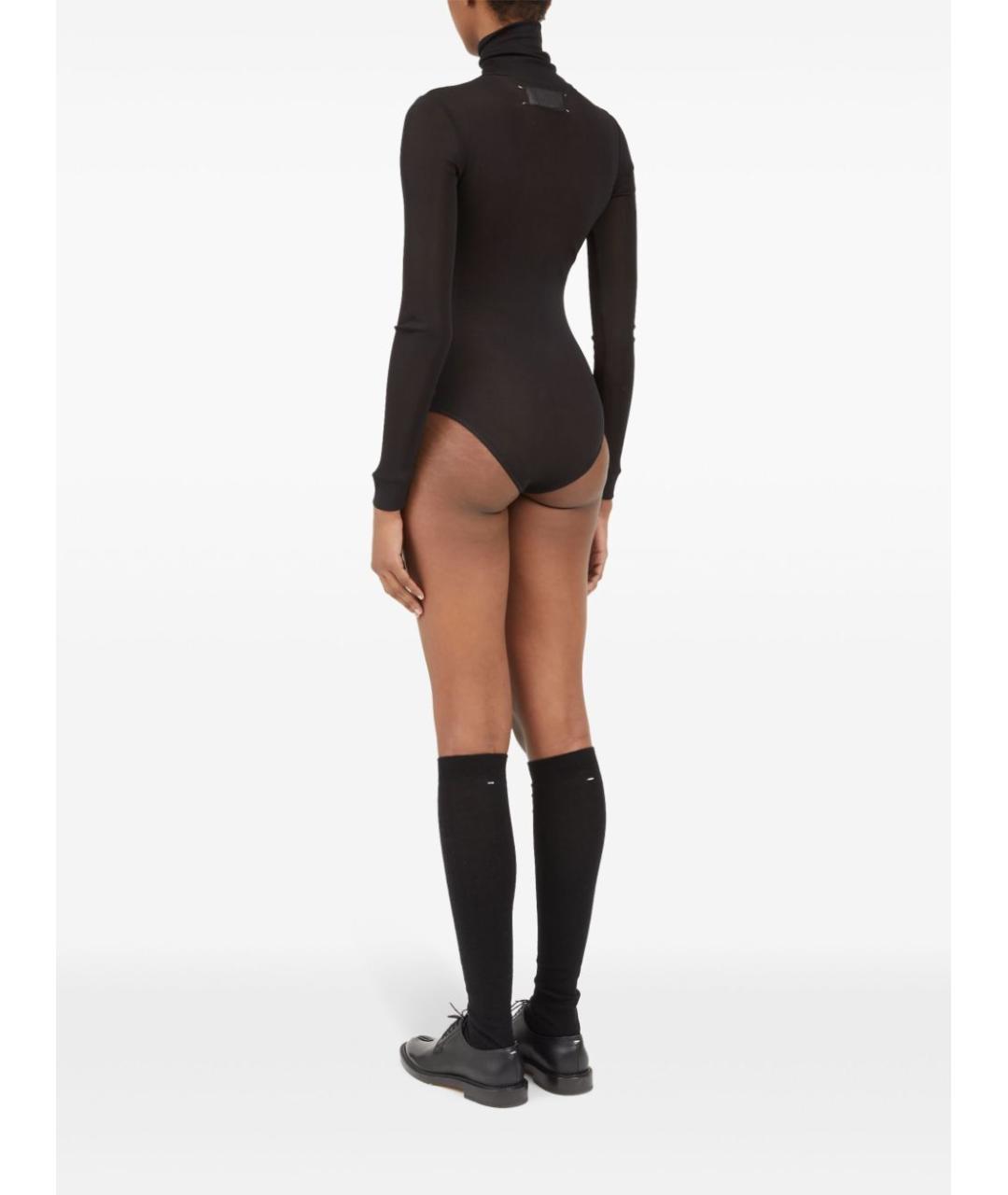 MAISON MARGIELA Черная вискозная водолазка, фото 5