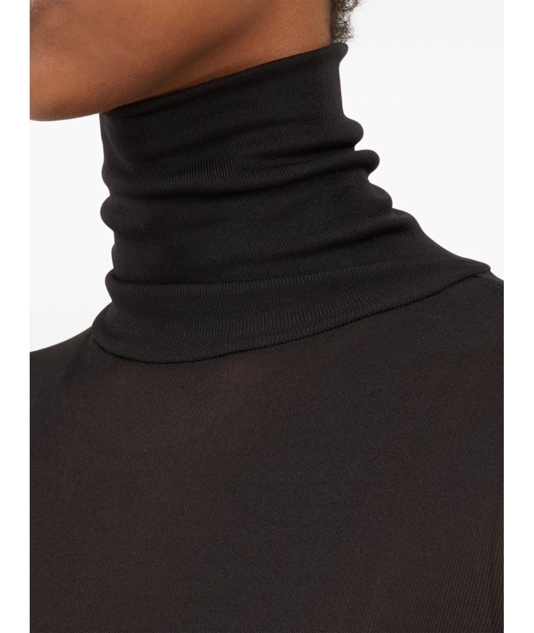 MAISON MARGIELA Черная вискозная водолазка, фото 6