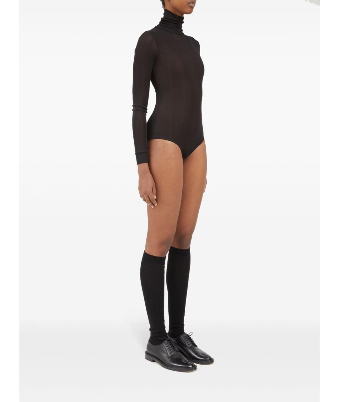 MAISON MARGIELA Черная вискозная водолазка, фото 2