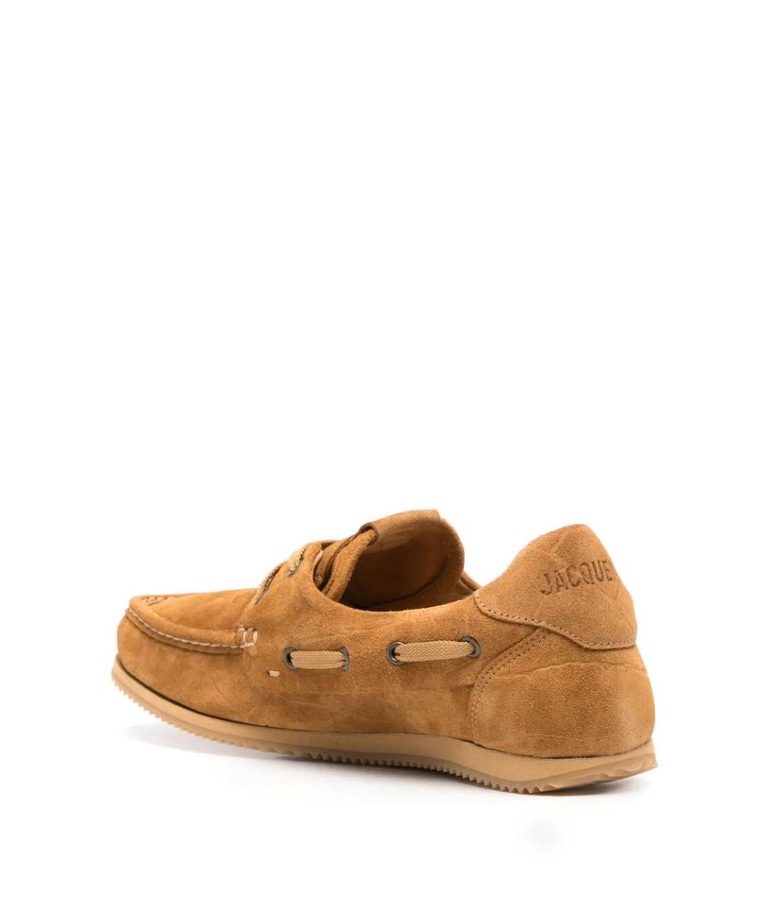 JACQUEMUS Бежевые замшевые лоферы, фото 3