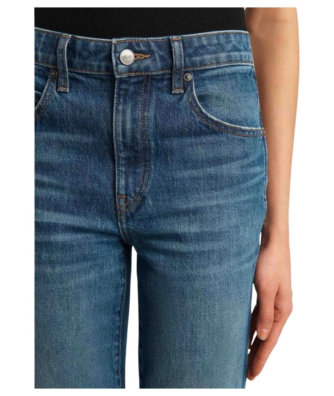 KHAITE Синие хлопковые джинсы слим, фото 3