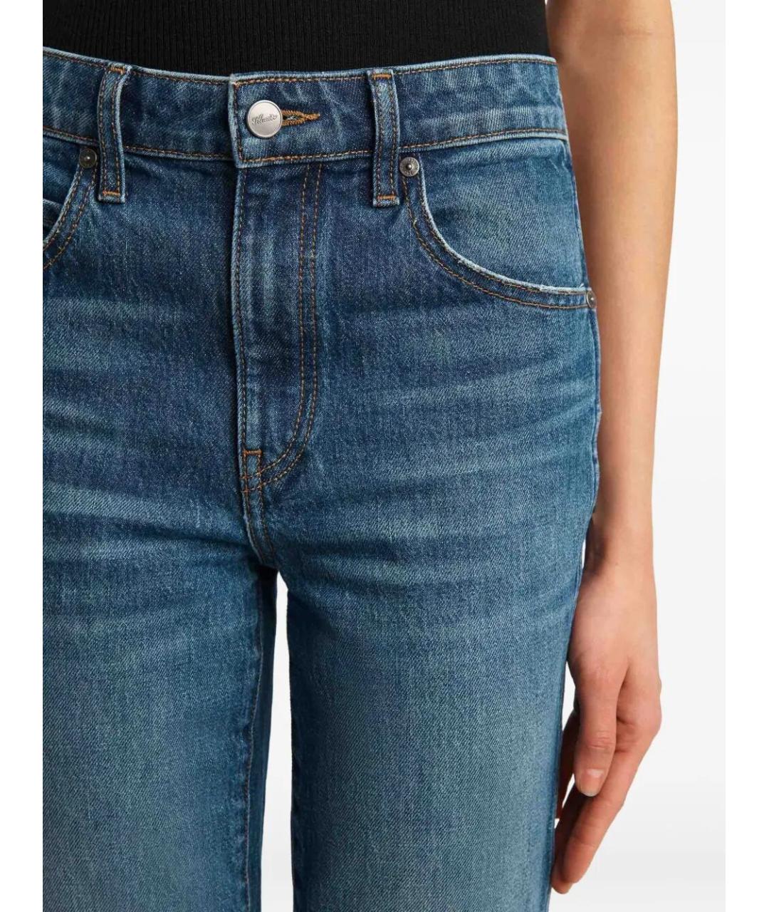 KHAITE Синие хлопковые джинсы слим, фото 3