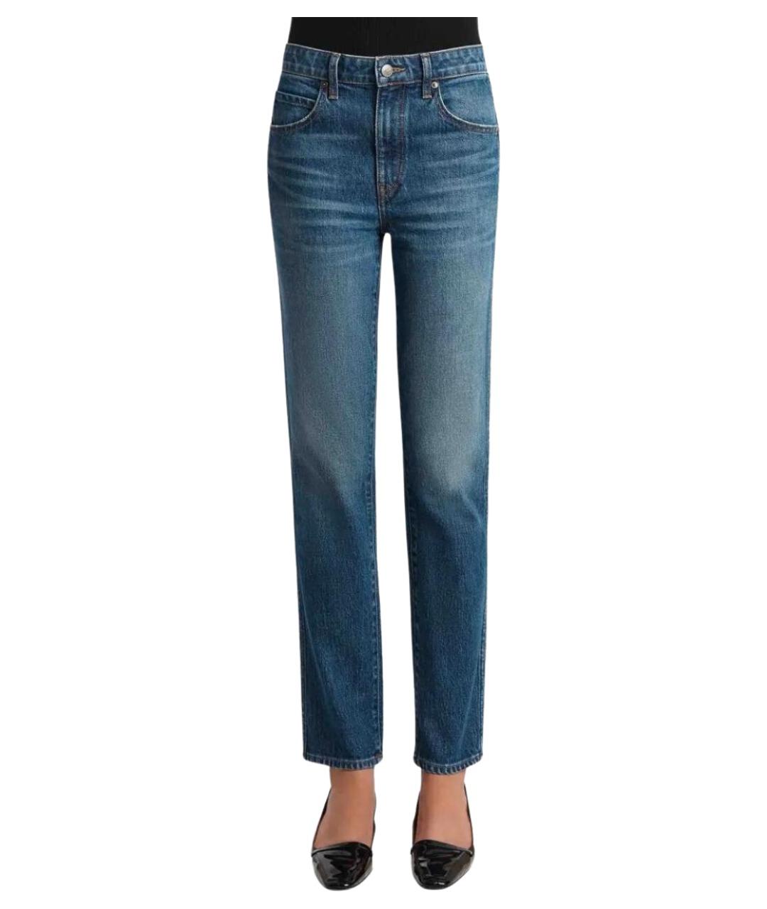 KHAITE Синие хлопковые джинсы слим, фото 5