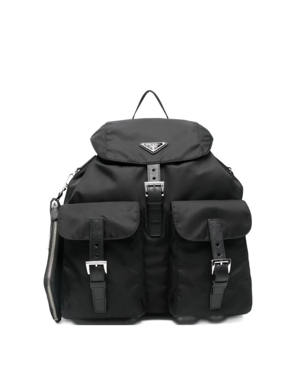 PRADA Черный синтетический рюкзак, фото 1