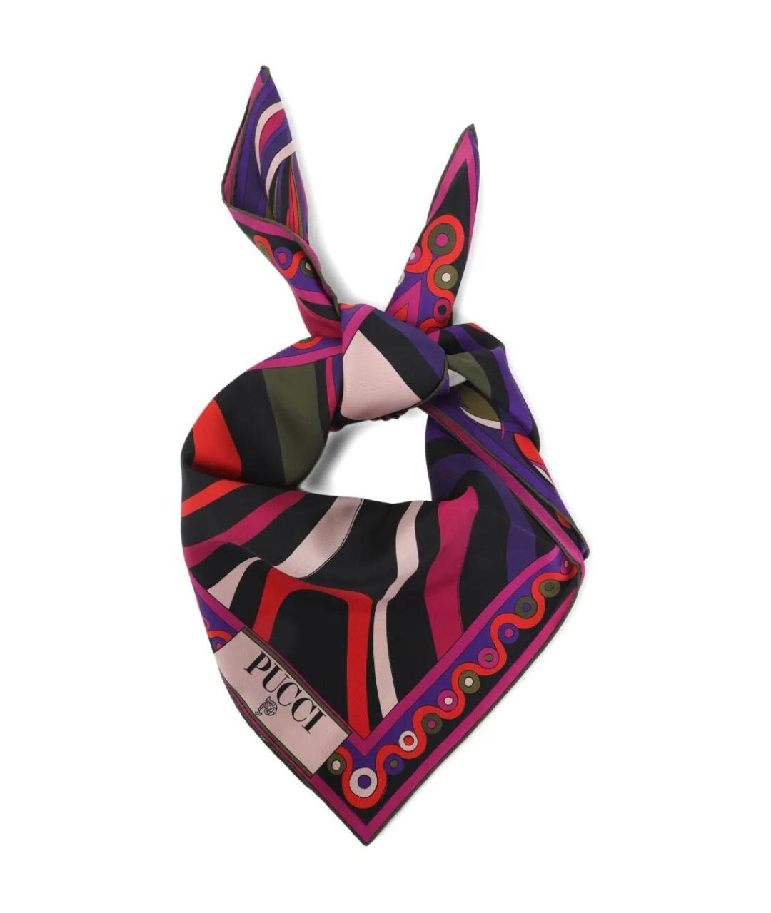 PUCCI Мульти шелковый платок, фото 3