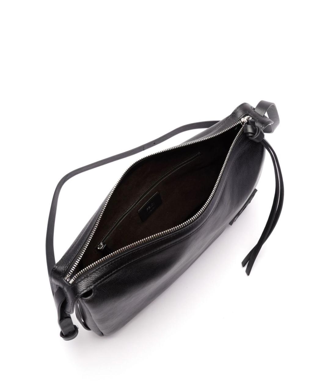 FENDI Черная кожаная сумка через плечо, фото 4