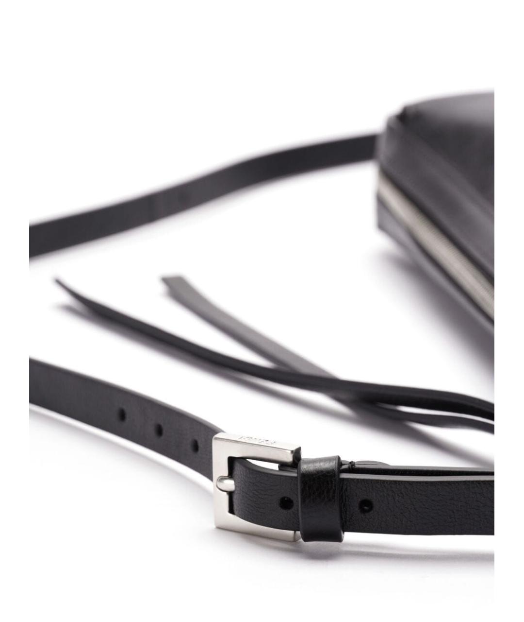 FENDI Черная кожаная сумка через плечо, фото 3