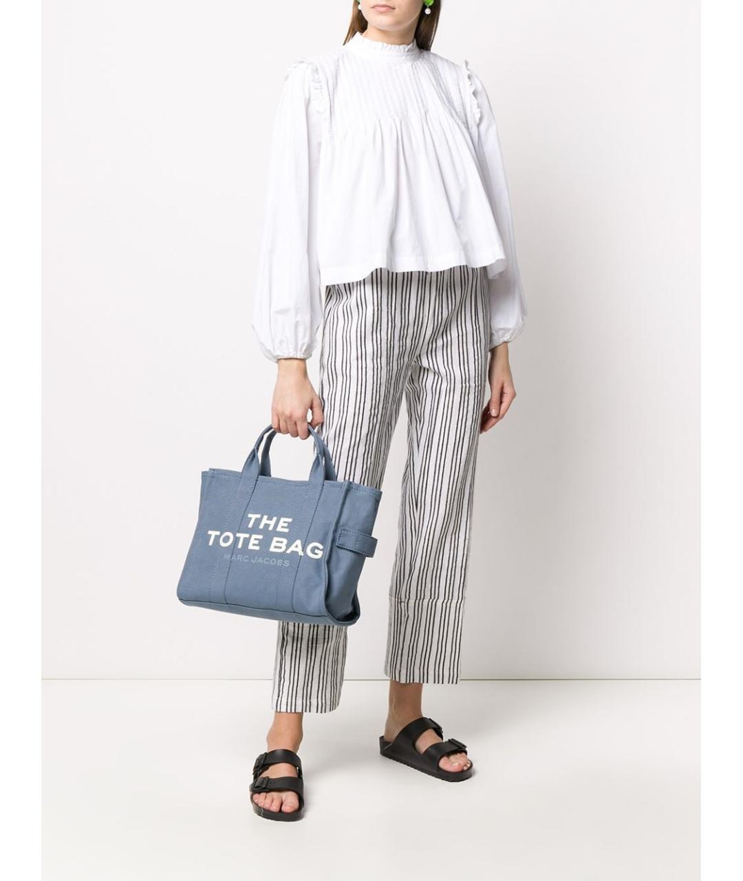 MARC JACOBS Синяя тканевая сумка тоут, фото 2
