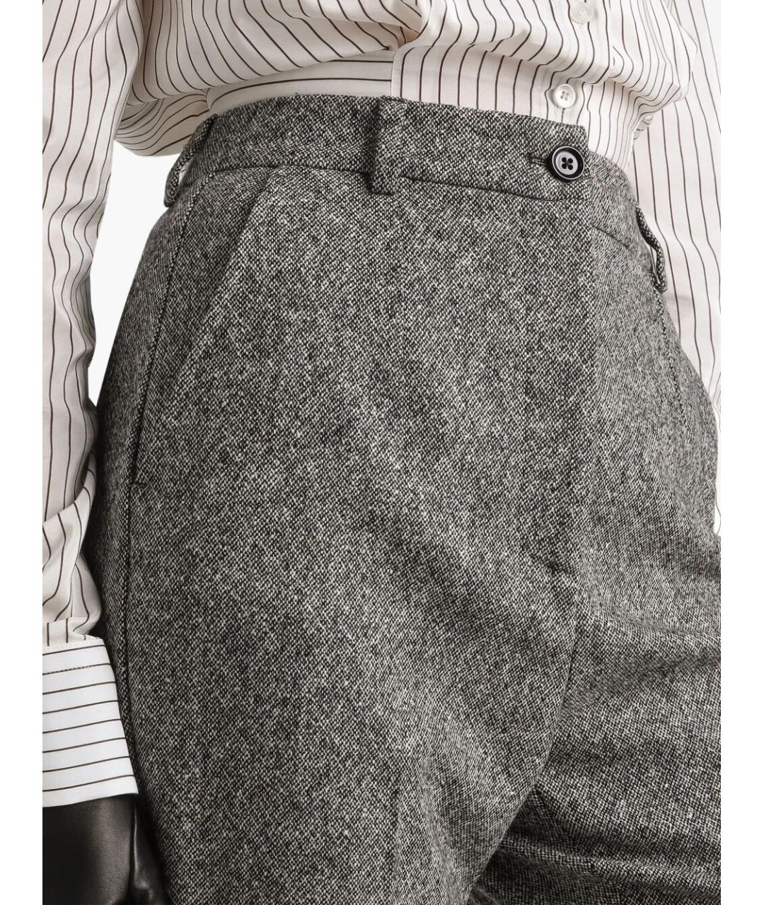 DOLCE&GABBANA Мульти шерстяные брюки узкие, фото 2