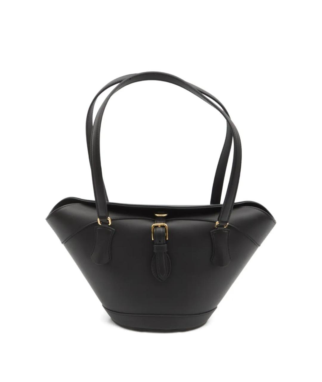 DOLCE&GABBANA Черная кожаная сумка через плечо, фото 3