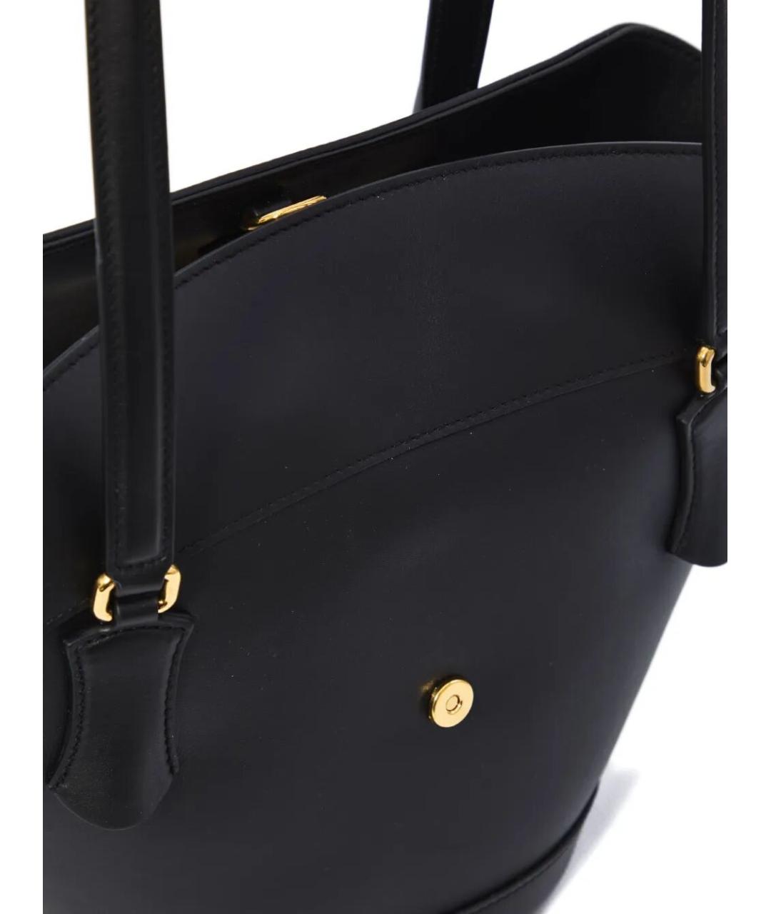 DOLCE&GABBANA Черная кожаная сумка через плечо, фото 4