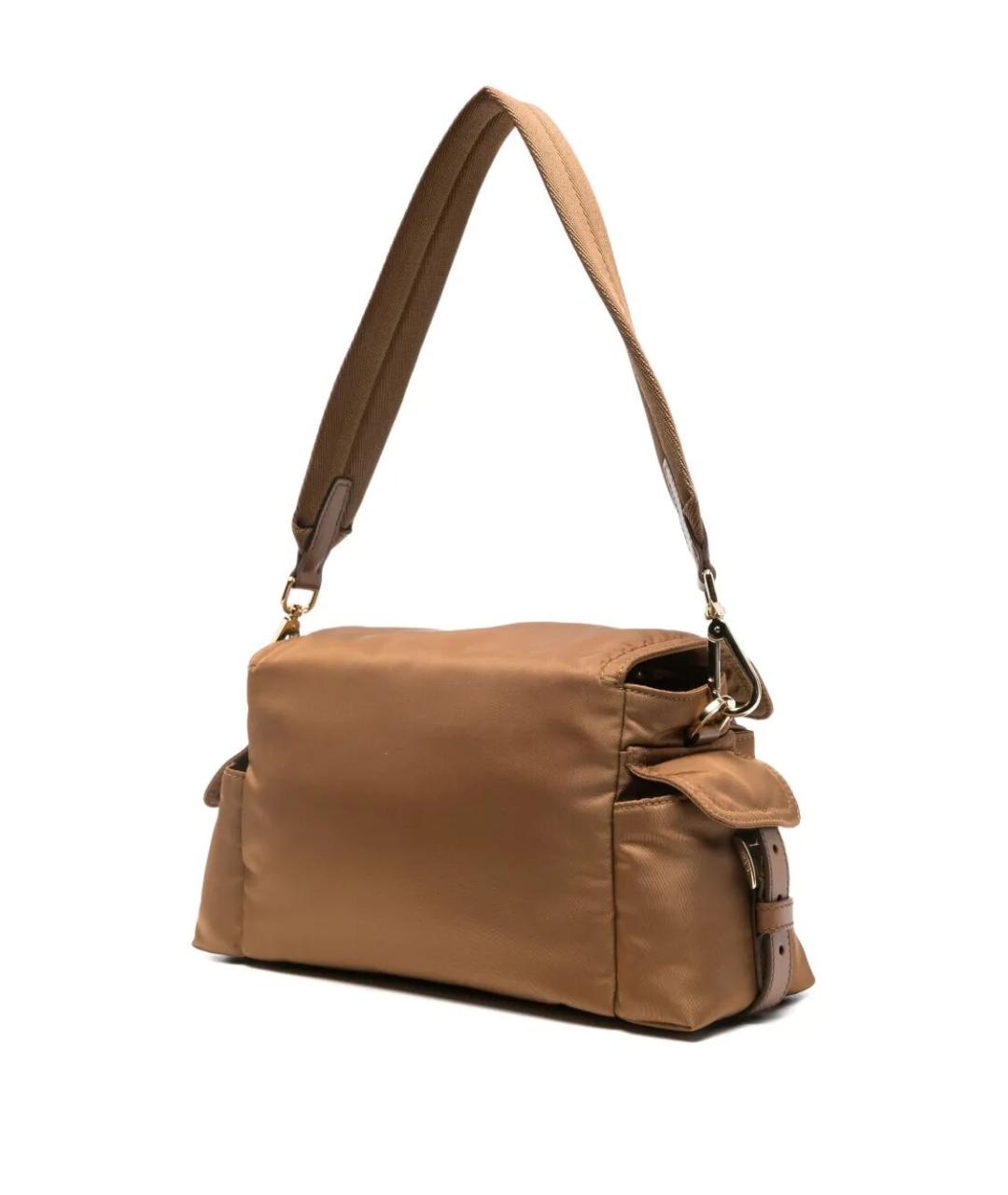 PRADA Бежевая синтетическая сумка через плечо, фото 5