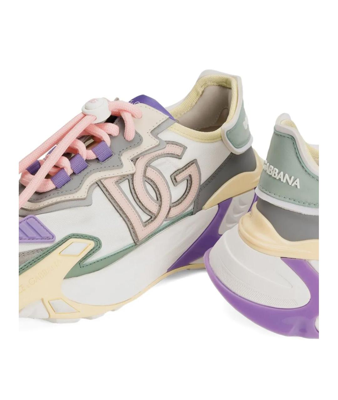DOLCE&GABBANA Мульти текстильные кроссовки, фото 4