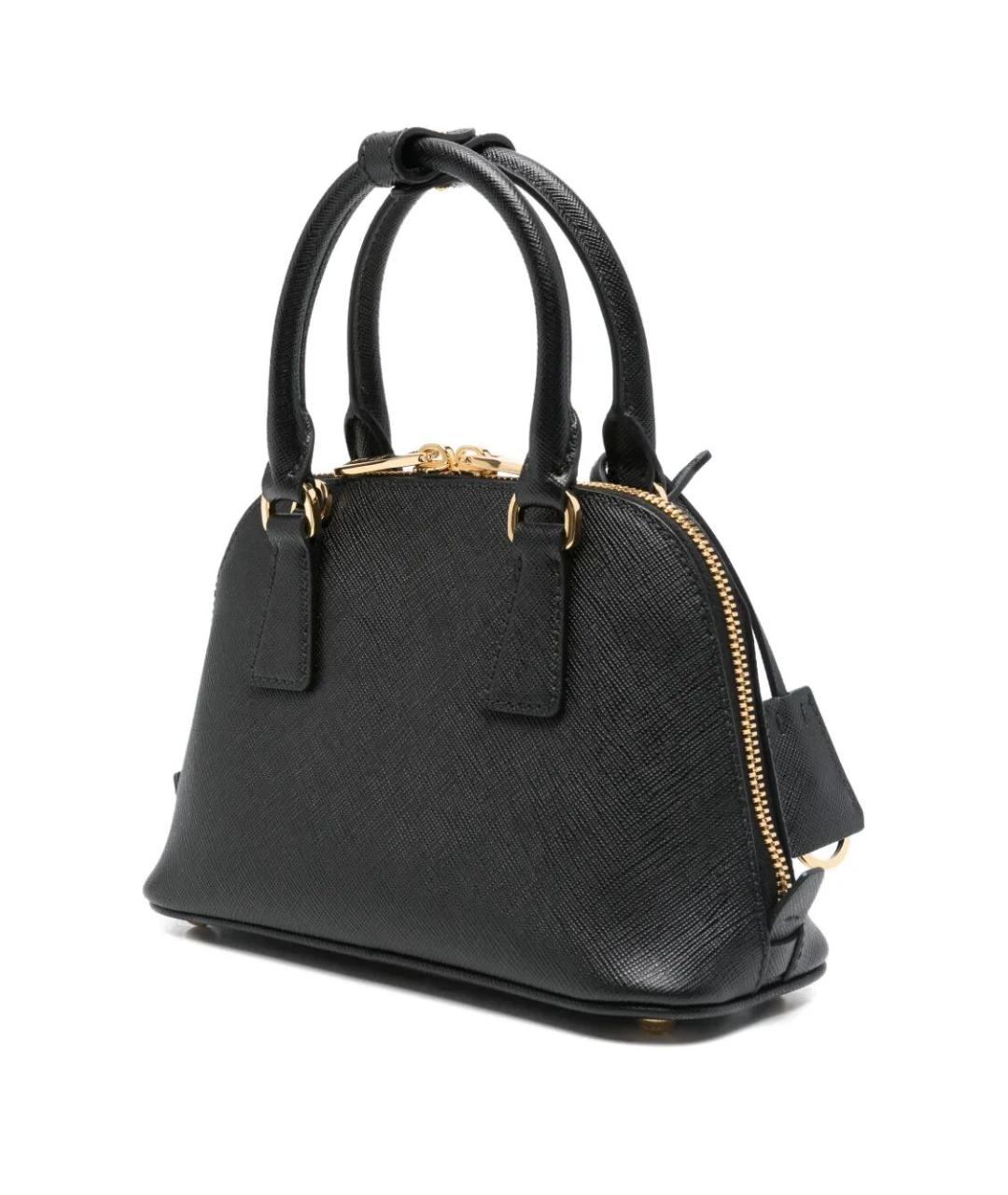 PRADA Черная кожаная сумка тоут, фото 3