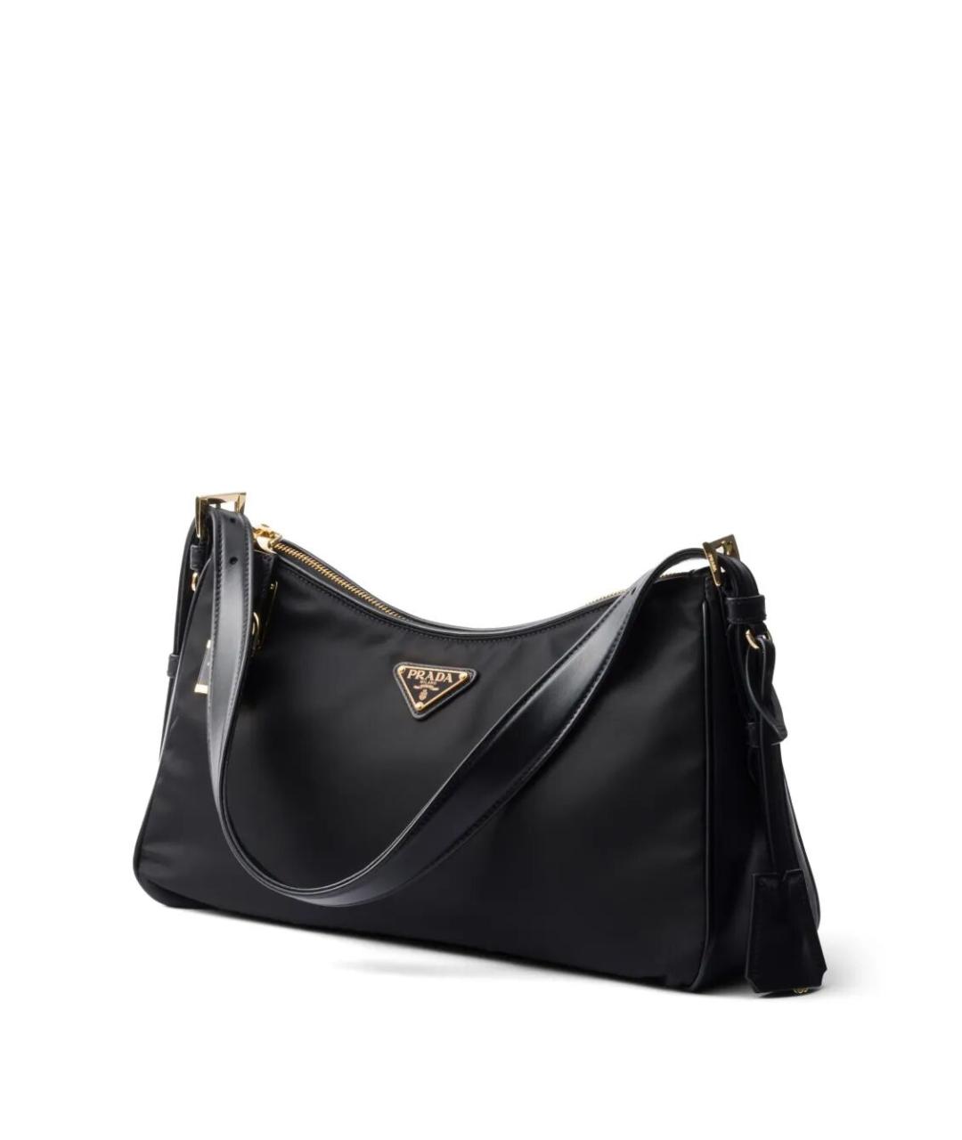 PRADA Черная синтетическая сумка через плечо, фото 4