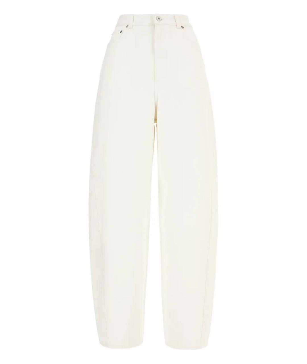 GIVENCHY Белые хлопковые прямые джинсы, фото 1