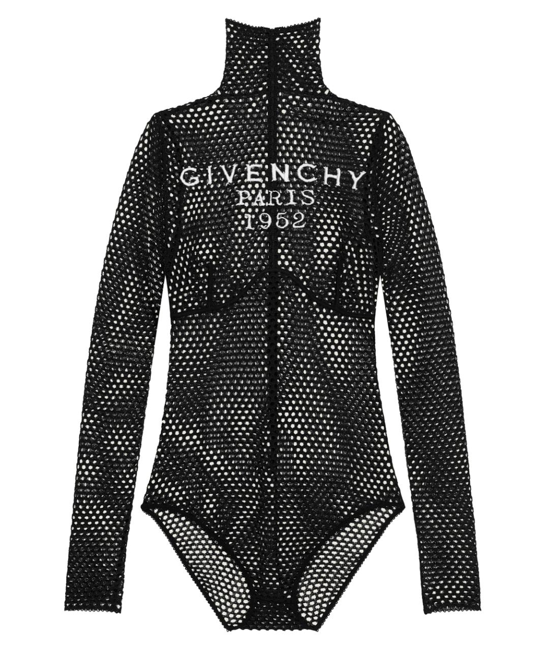 GIVENCHY Черное вискозное боди, фото 1