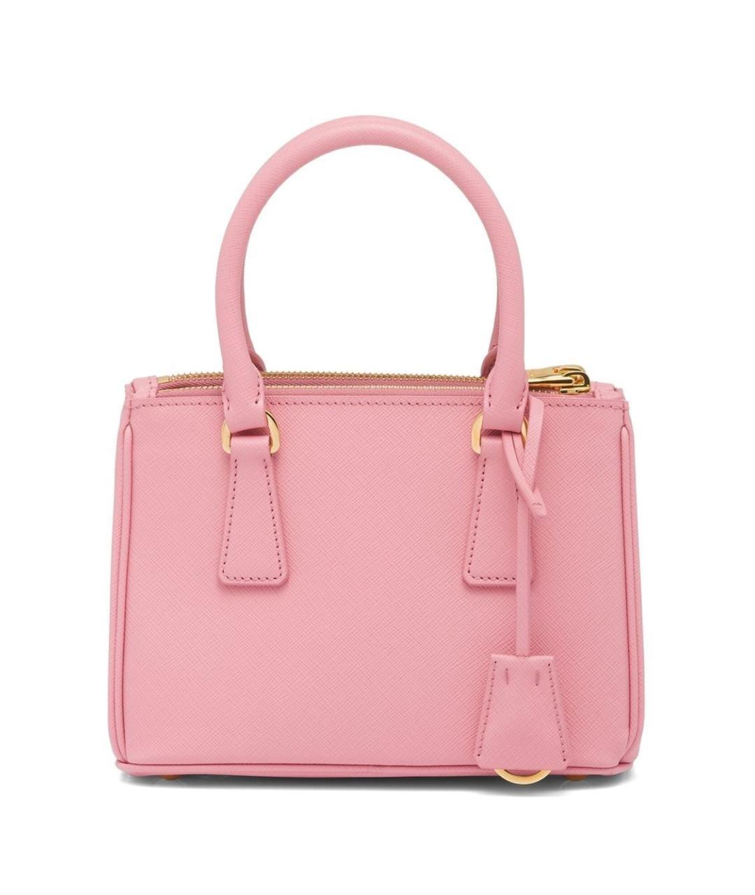 PRADA Розовая кожаная сумка тоут, фото 2