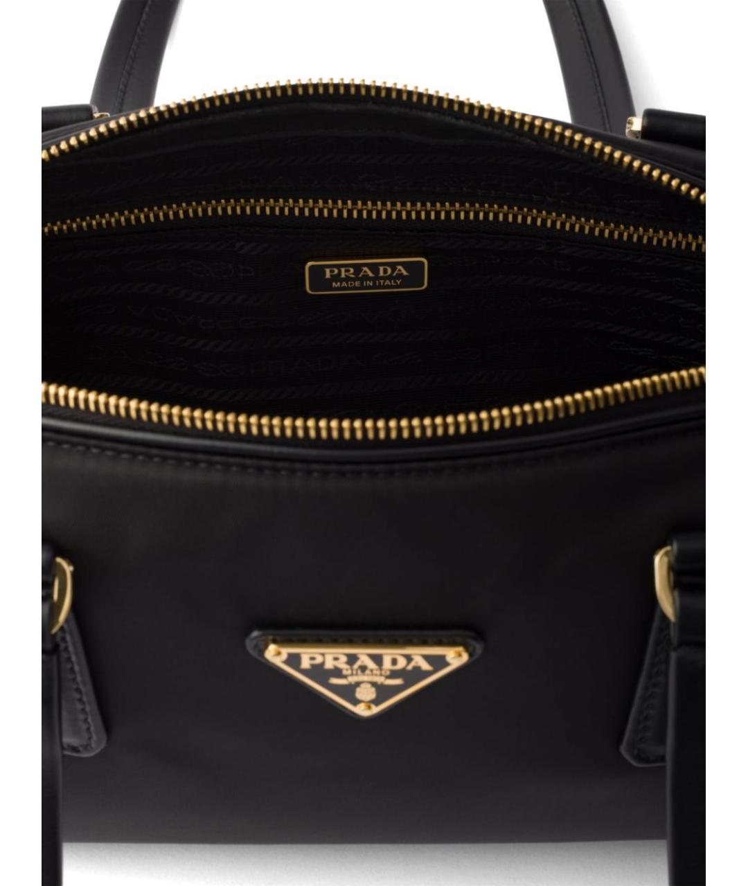 PRADA Черная синтетическая сумка тоут, фото 4