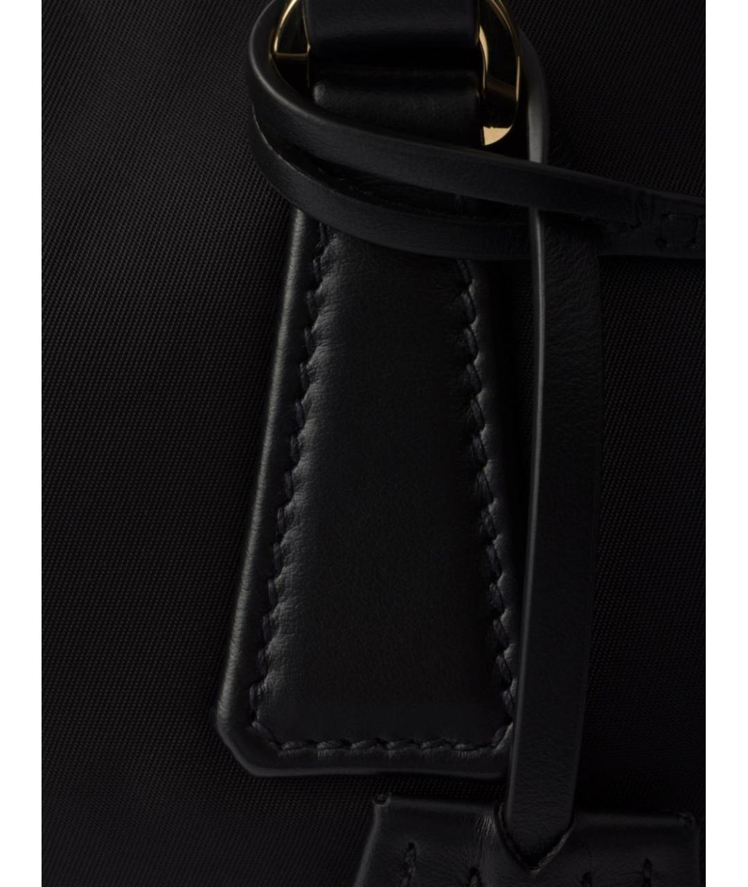 PRADA Черная синтетическая сумка тоут, фото 5