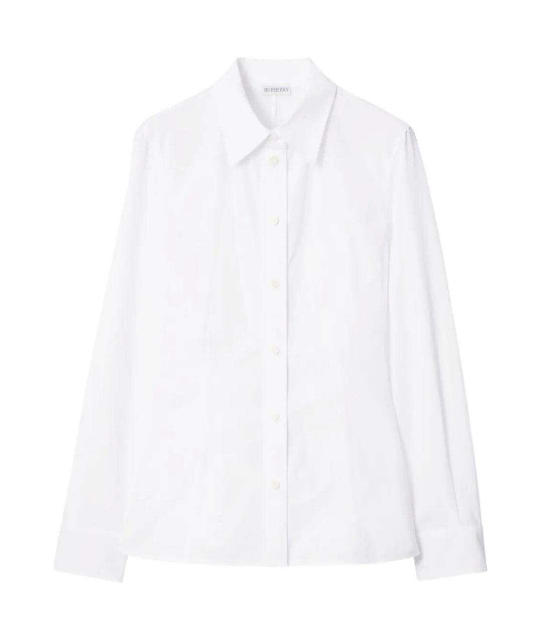 BURBERRY Белая хлопковая рубашка, фото 1