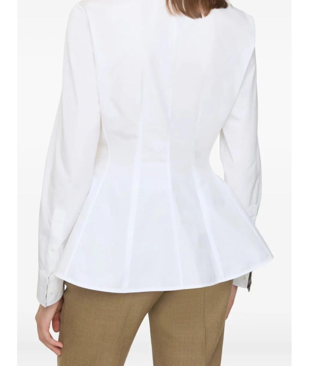 BURBERRY Белая хлопковая рубашка, фото 3