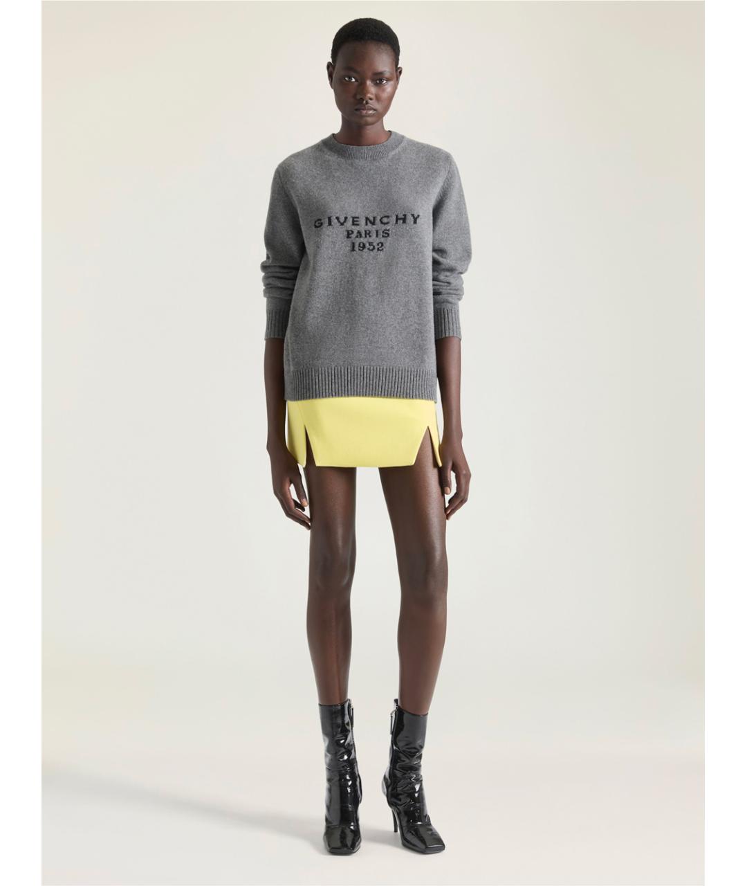 GIVENCHY Серый шерстяной джемпер / свитер, фото 2