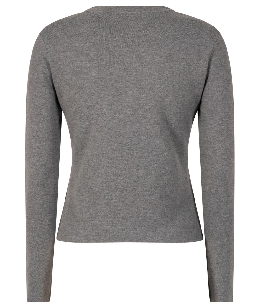 MAX MARA Серый шерстяной джемпер / свитер, фото 2