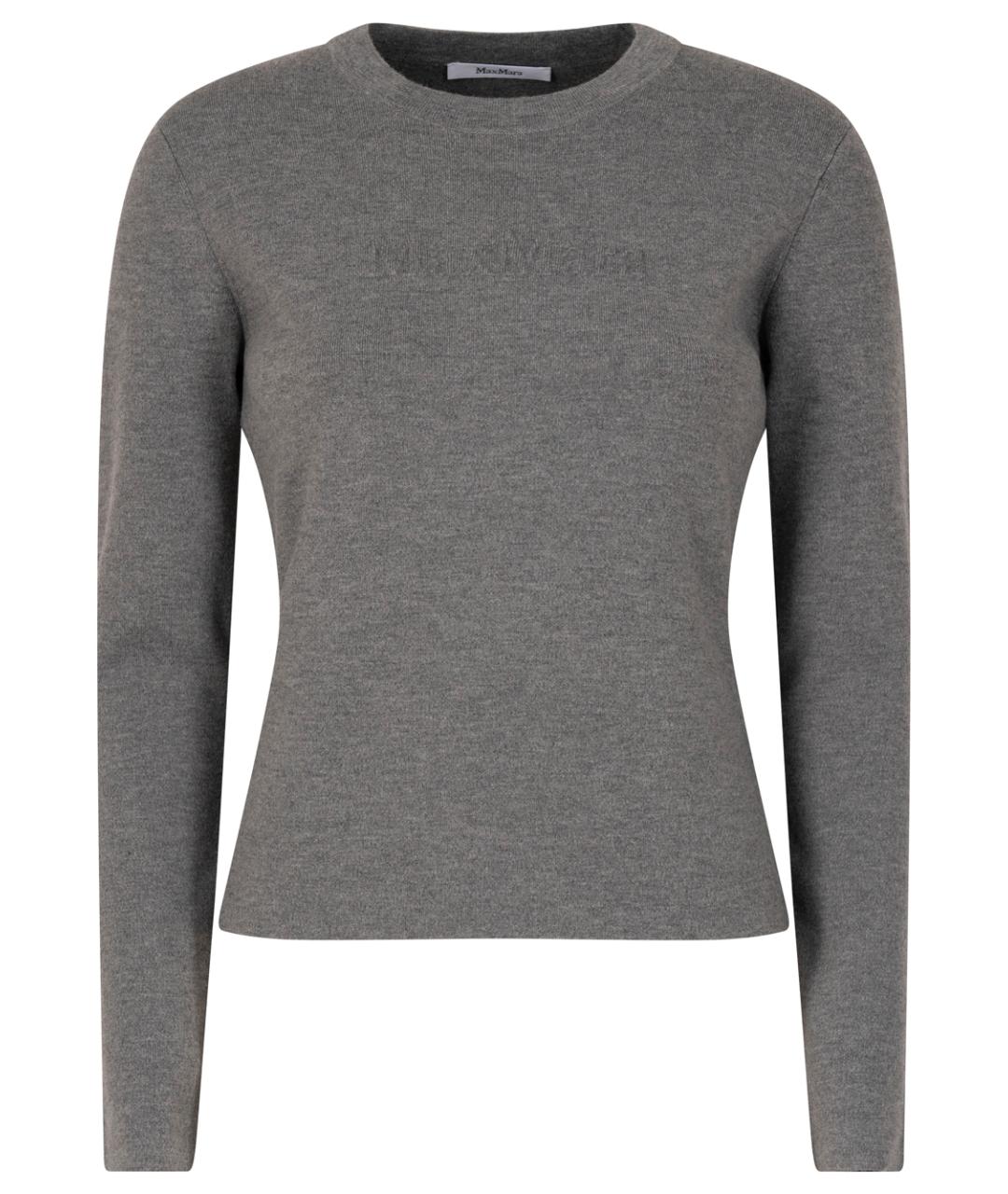 MAX MARA Серый шерстяной джемпер / свитер, фото 1