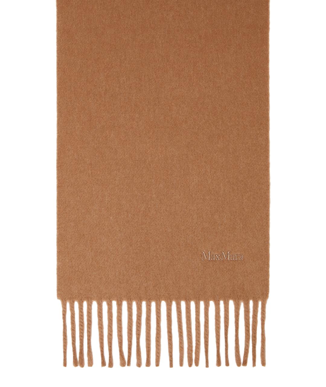 MAX MARA Бежевый шерстяной шарф, фото 1