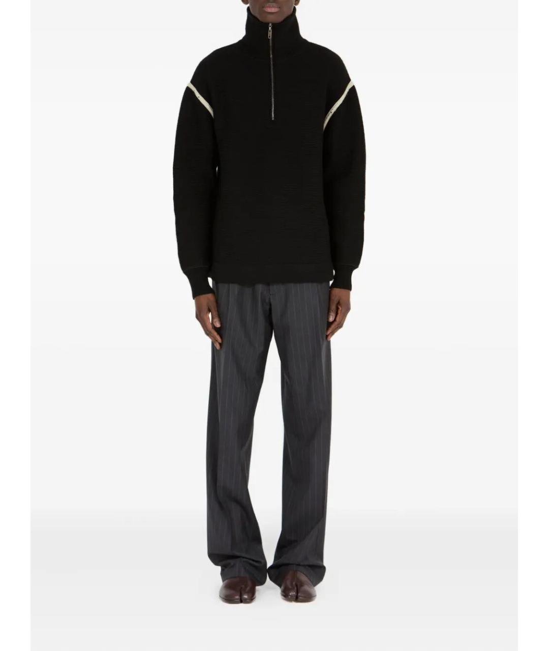 MAISON MARGIELA Черный шерстяной джемпер / свитер, фото 2