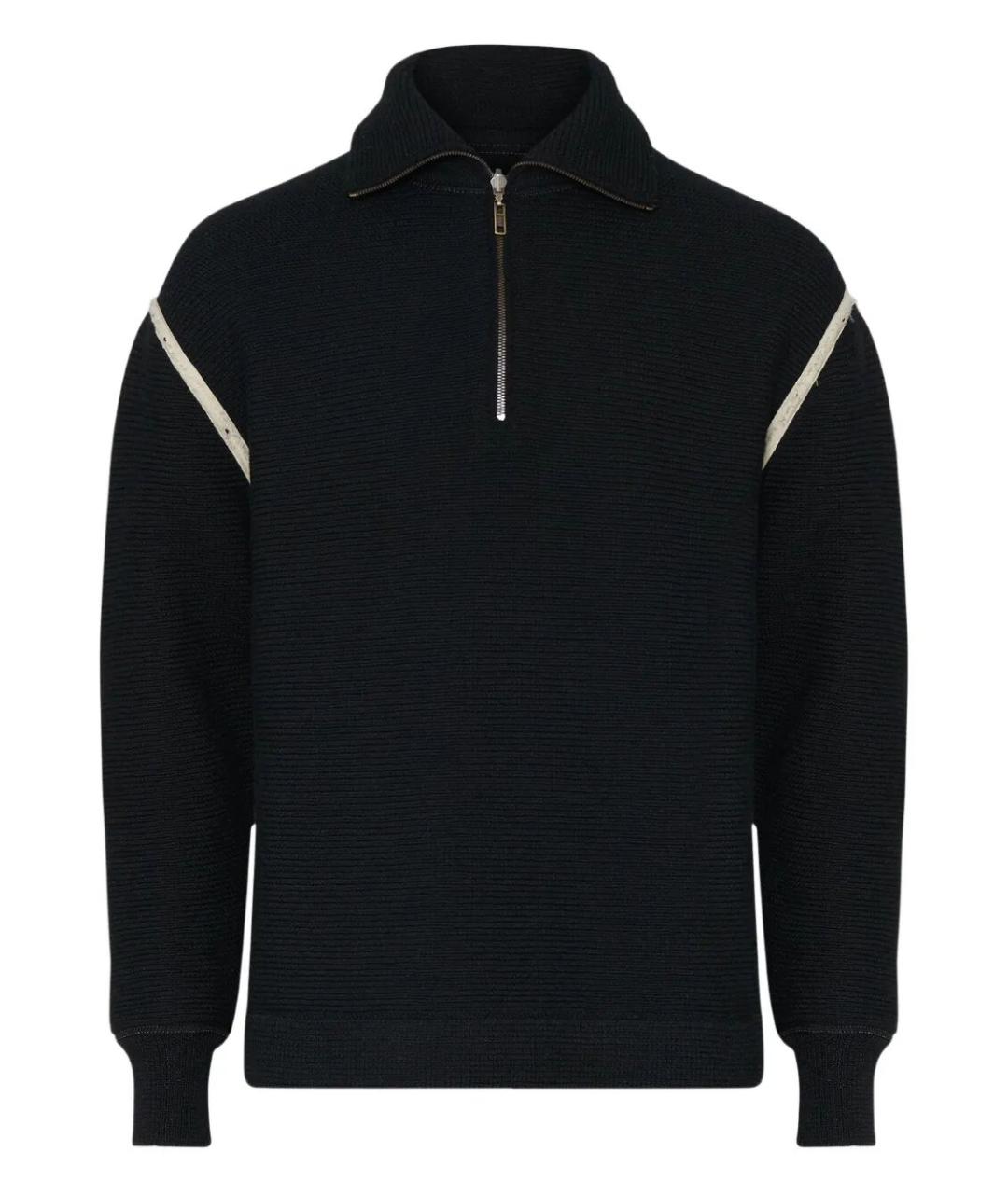 MAISON MARGIELA Черный шерстяной джемпер / свитер, фото 1