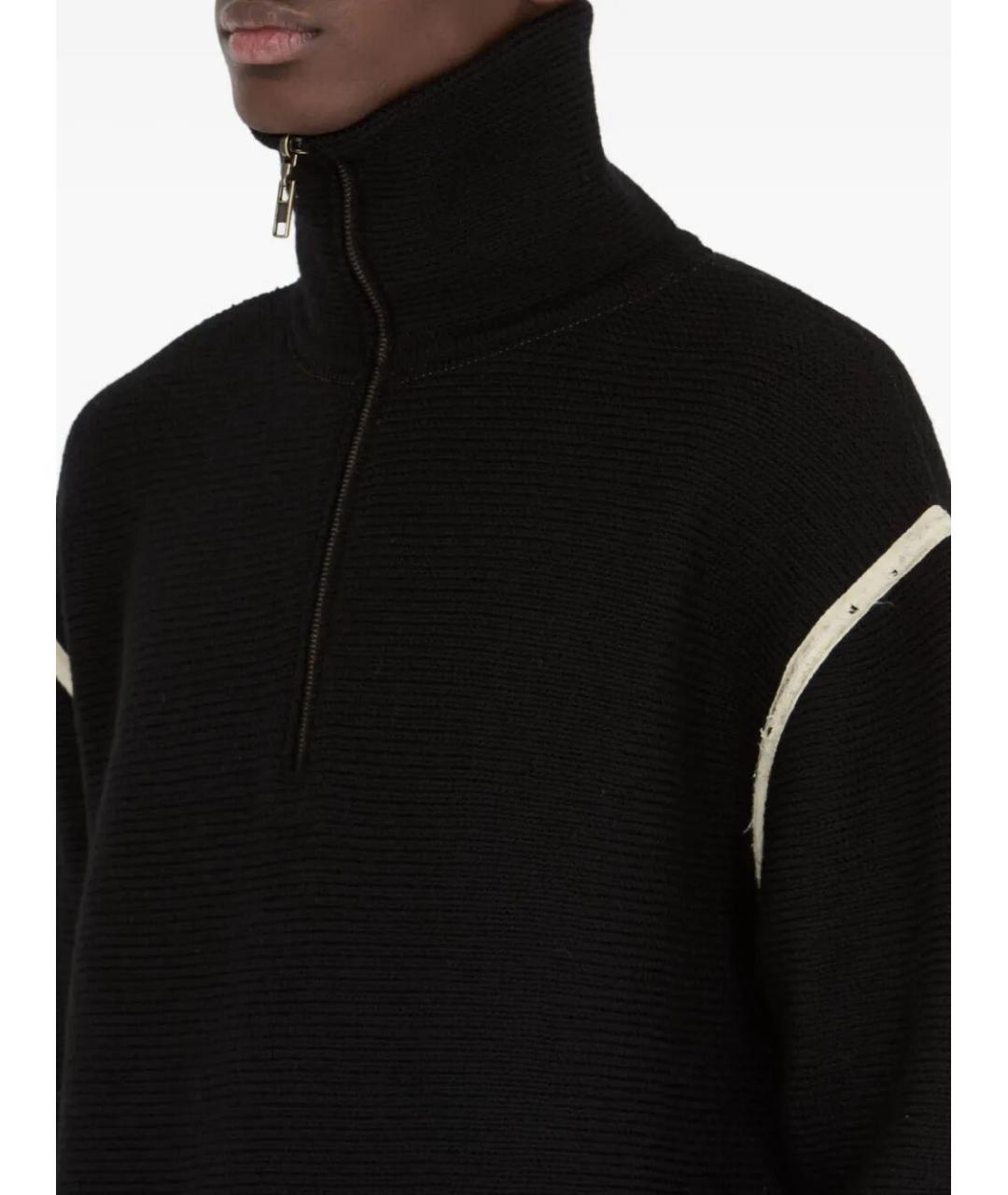 MAISON MARGIELA Черный шерстяной джемпер / свитер, фото 4