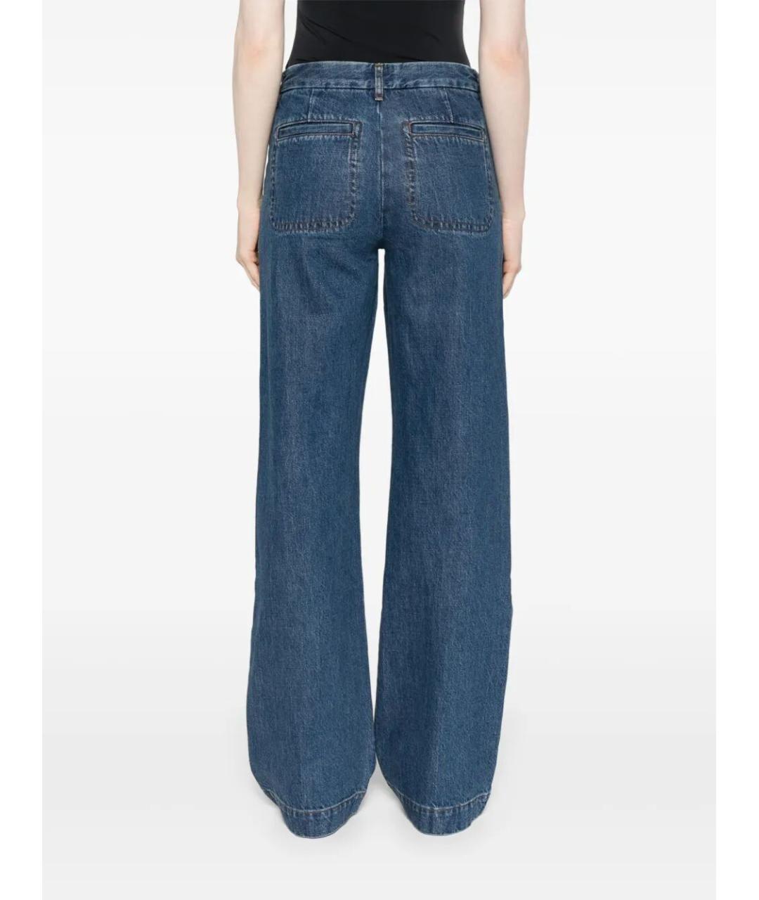 A.P.C. Синие хлопковые прямые джинсы, фото 3