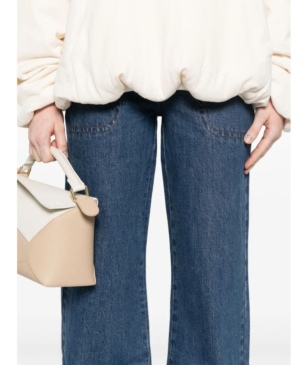 A.P.C. Синие хлопковые прямые джинсы, фото 4