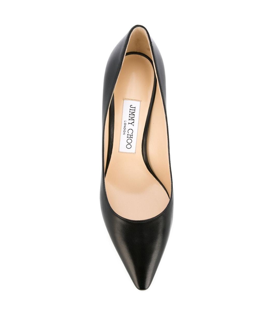 JIMMY CHOO Черные кожаные туфли, фото 4