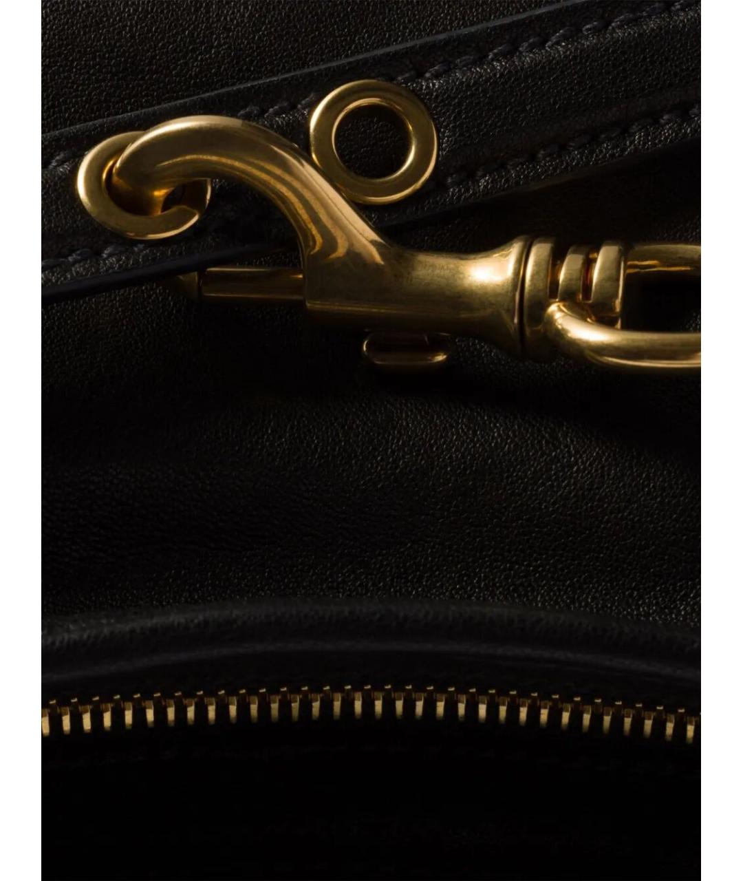 MIU MIU Черная кожаная сумка через плечо, фото 5