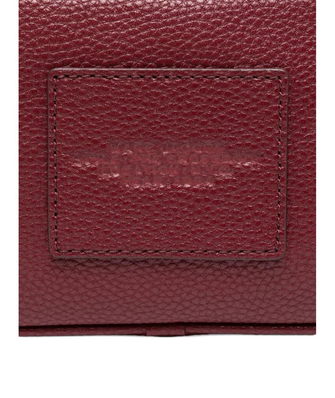 MARC JACOBS Бордовая кожаная сумка через плечо, фото 4