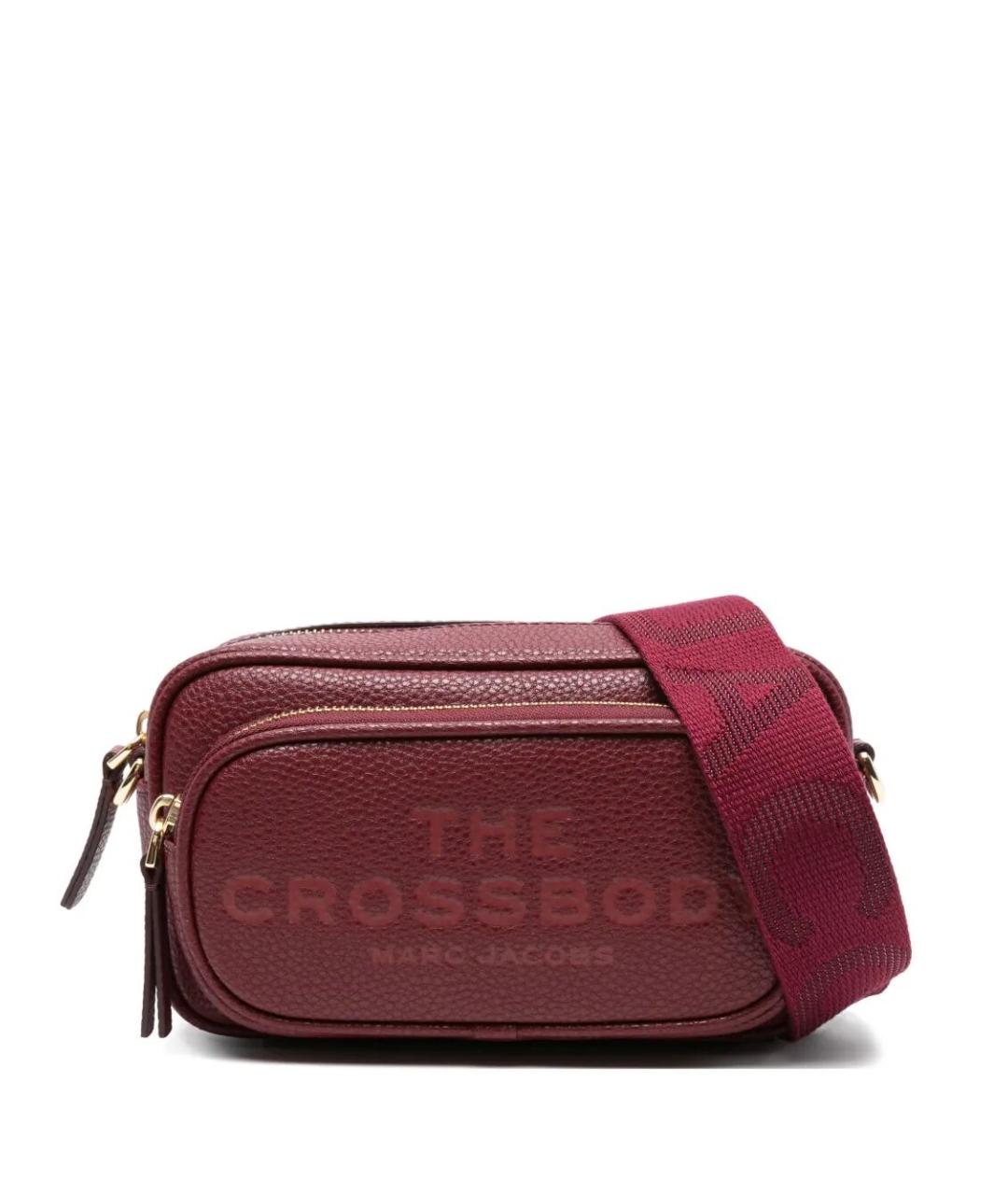 MARC JACOBS Бордовая кожаная сумка через плечо, фото 1