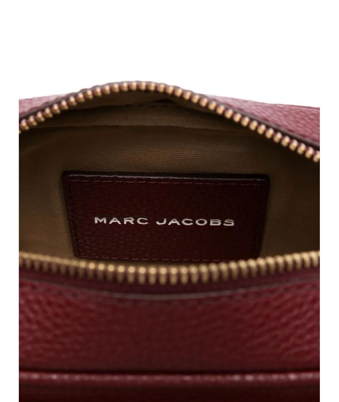 MARC JACOBS Бордовая кожаная сумка через плечо, фото 5