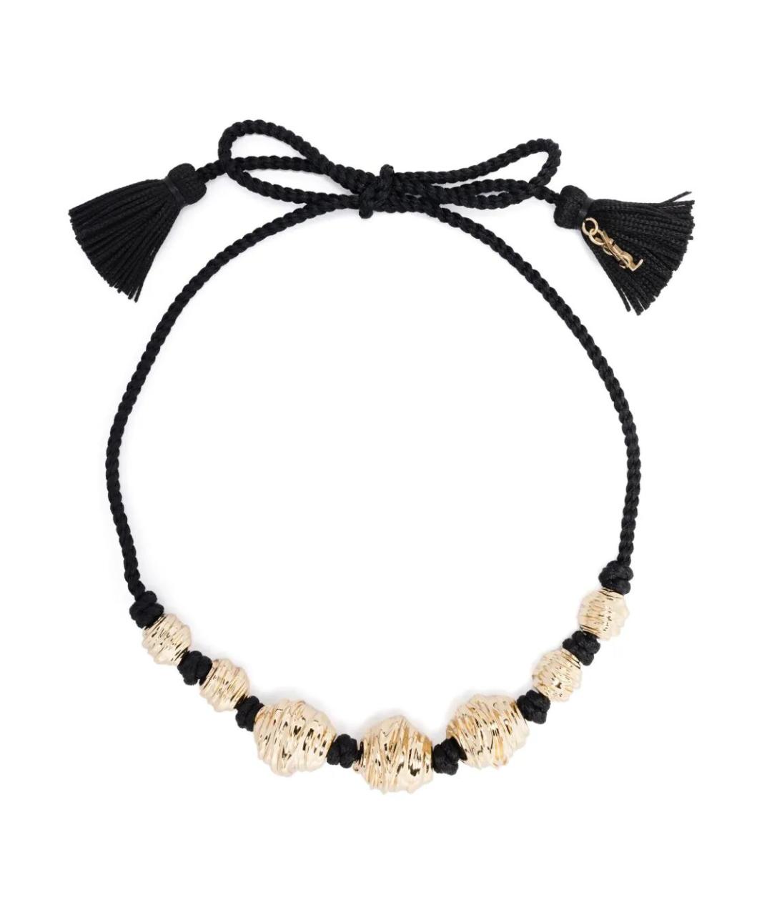 SAINT LAURENT Золотое колье, фото 1