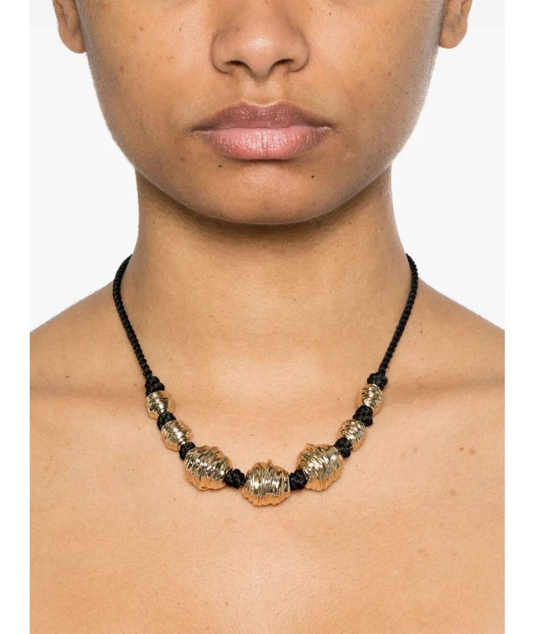 SAINT LAURENT Золотое колье, фото 3