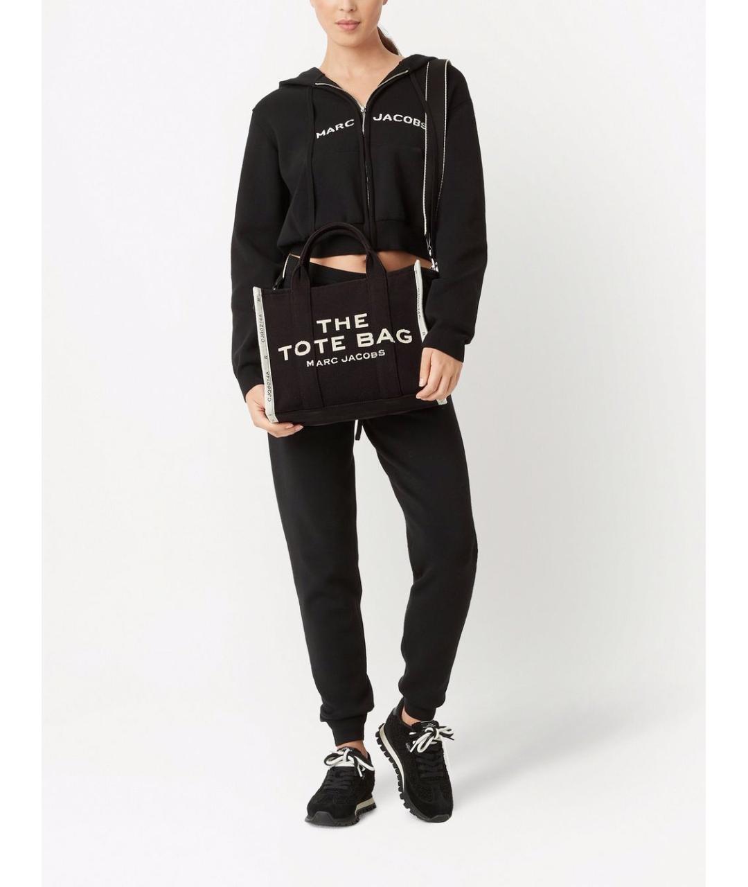 MARC JACOBS Черная хлопковая сумка тоут, фото 2